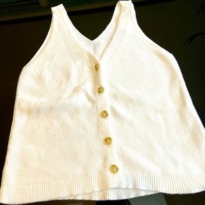 Loft Soft Sweater Vneck Tank - Size M